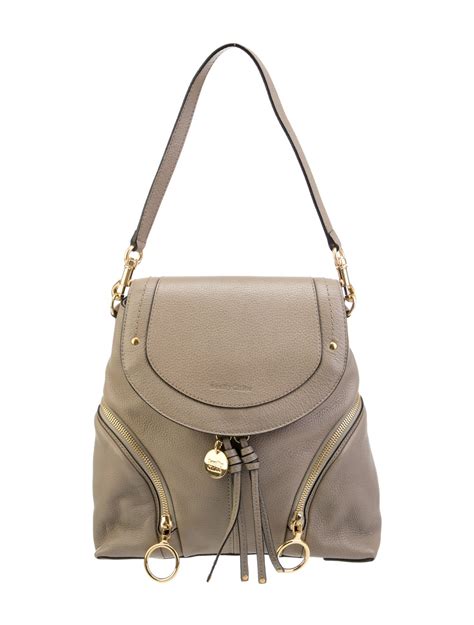 chloe backpack grey|are chloe bags luxury.